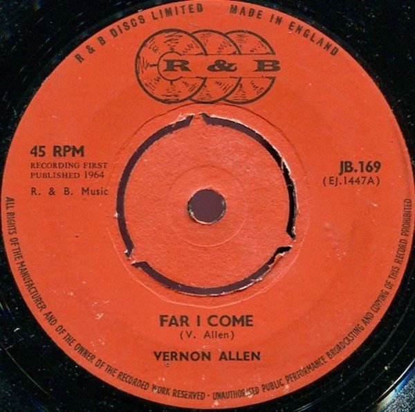 Vernon Allen – Far I Come / Babylon (1964) Vinyl 7″